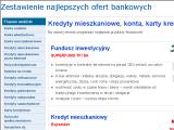 ! Banki.biznesdnia.pl - Zestawienie najlepszych ofert finansowych 